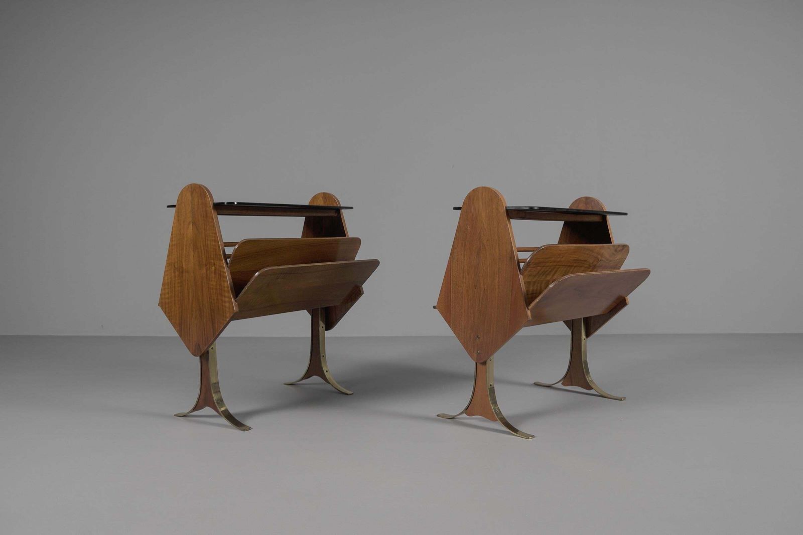 Filigree And Shapely Mid Century Modern Side Tables, 1950s photo 1359.0