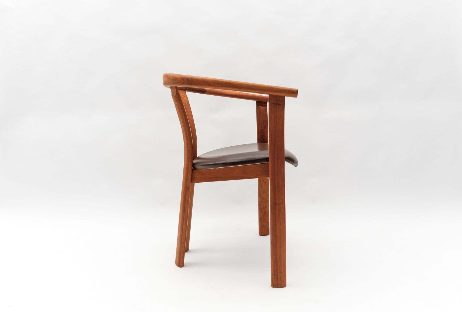 Danish Mid Century Modern Teak Armrest Desk Chair, 1960s photo 764.0