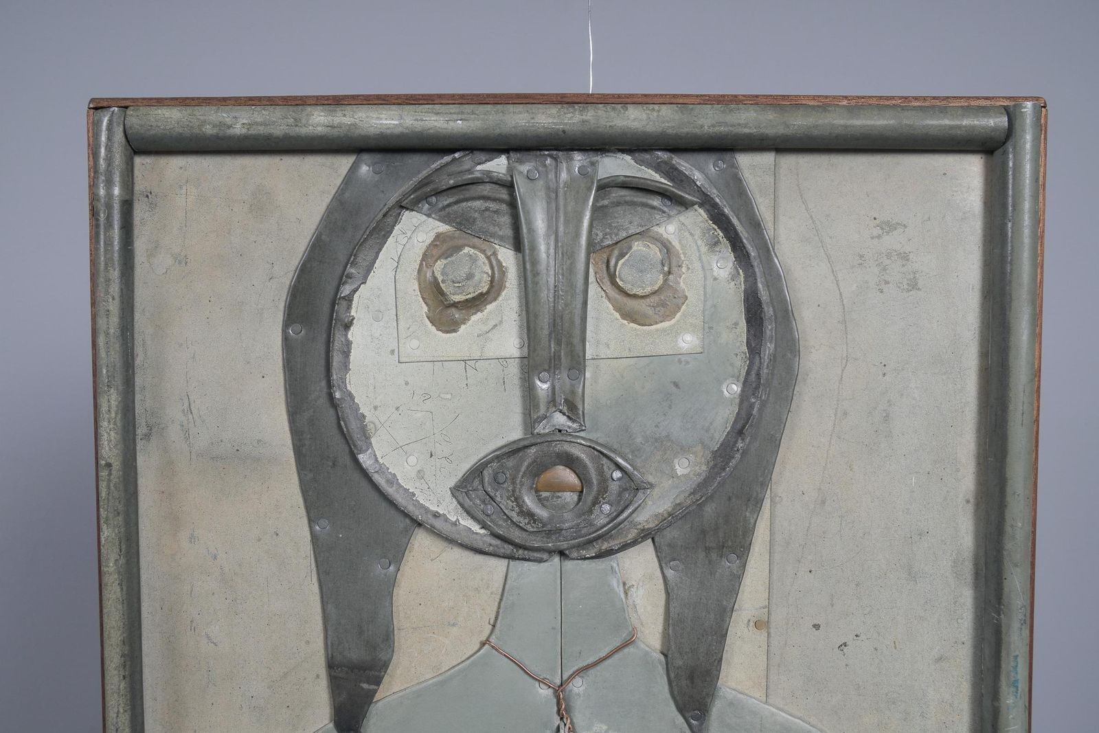 Brutalist Erotic 3d Wall Picture In Metal From The Artist F. Michel, 1973 photo vinterior