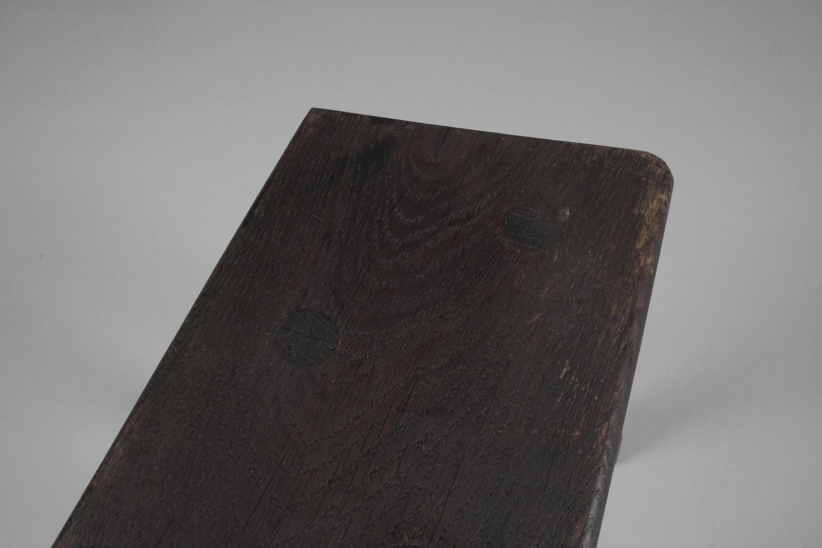 photo furniture Mid Century Modern Oak Work Stool From The French Province, 1960s.