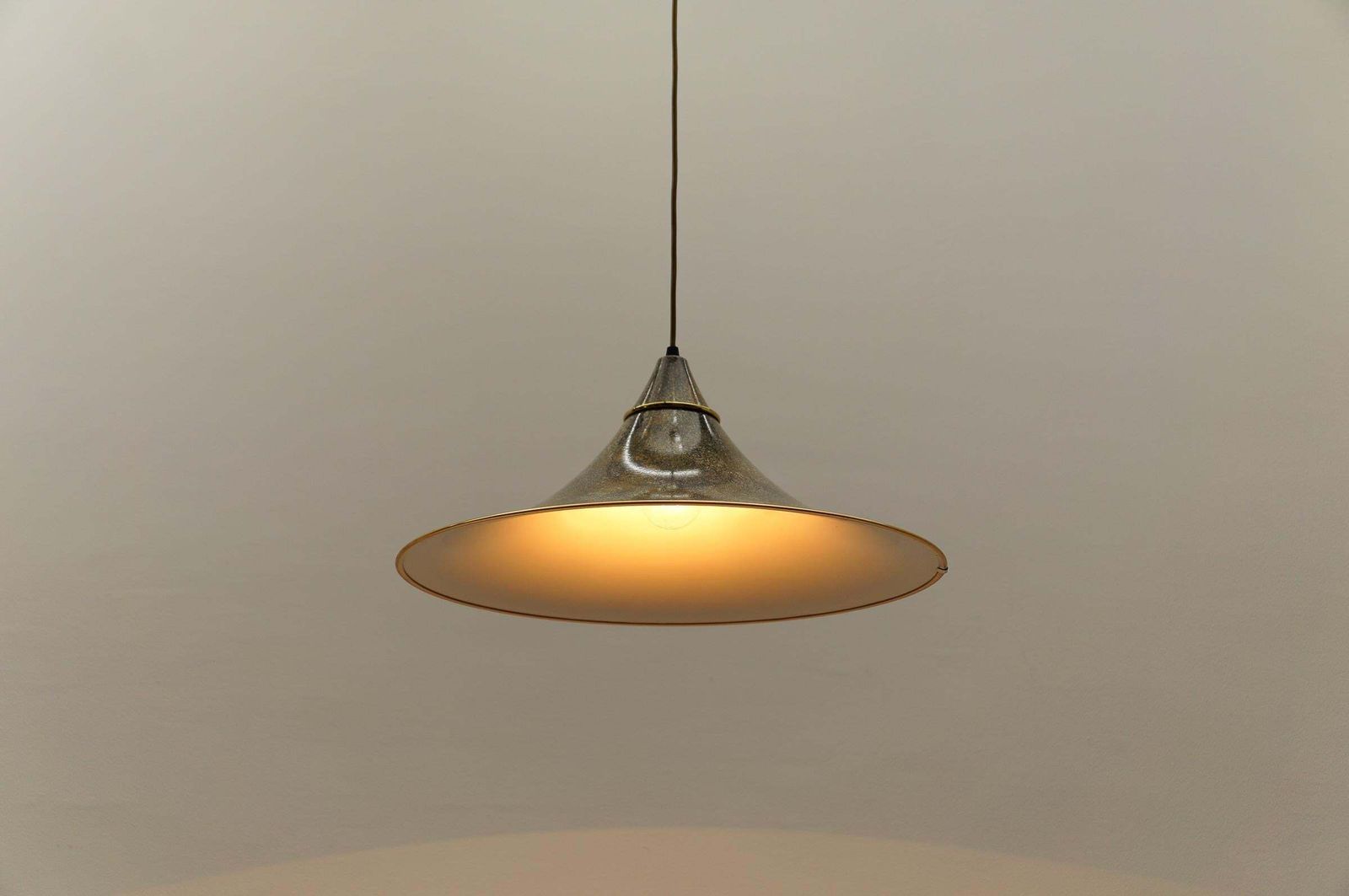 photo for sale Awesome Italian Tulip Hanging Lamp, 1980s