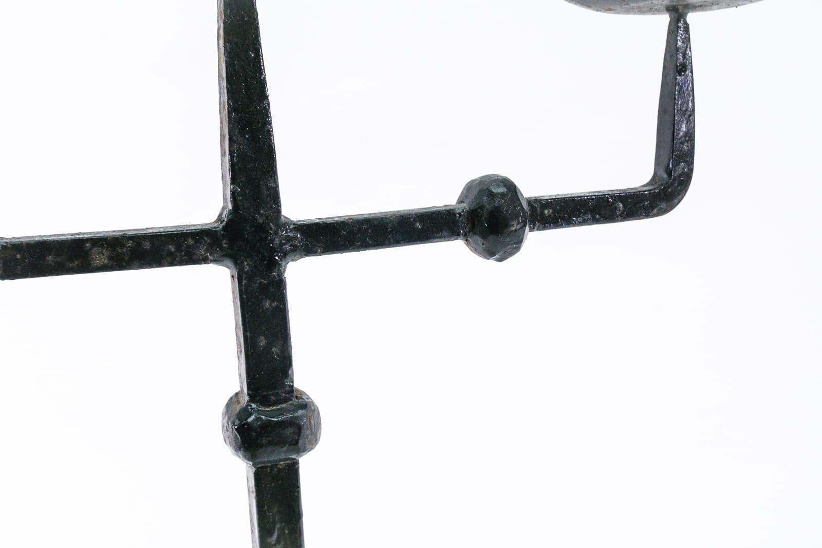 Pair Of Wrought Brutalist Candleholders, 1930s/40s, France photo buy