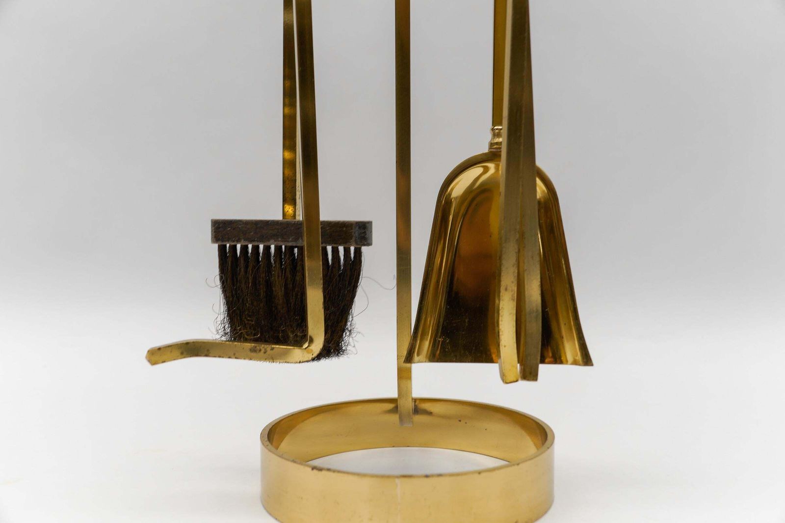 photo furniture Set Of Elegant Four Arts & Crafts Fire Utensils On A Matching Stand