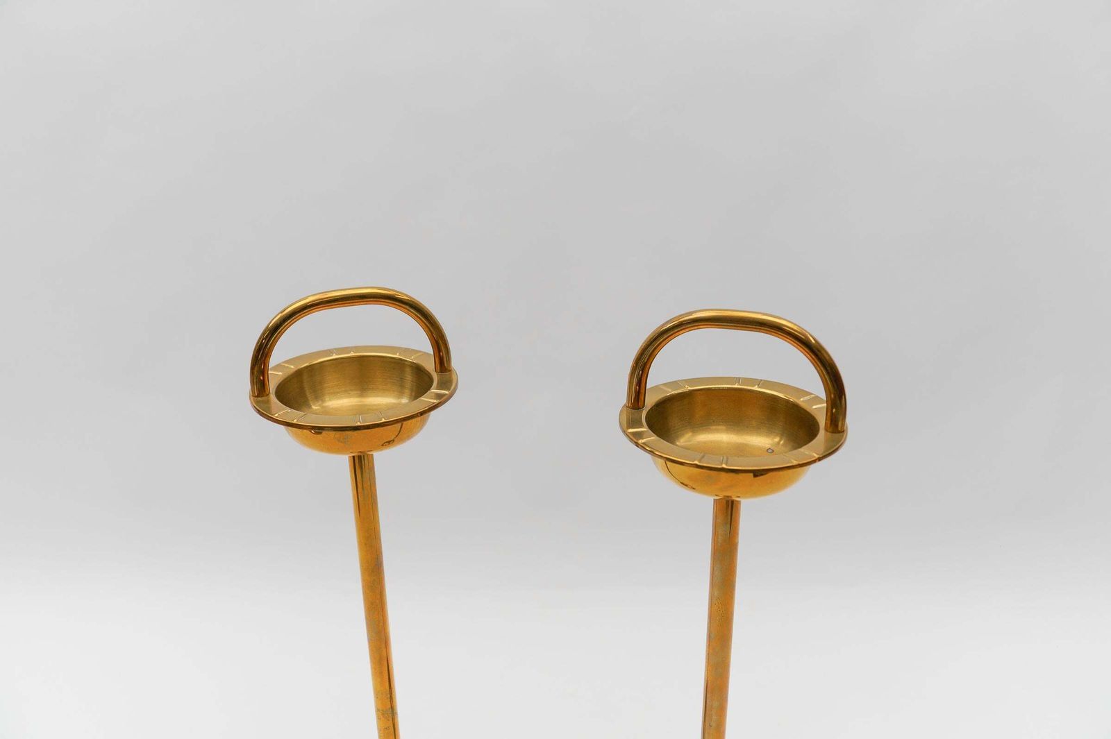 Home Decor Ashtray Stand In The Manner Of Carl Auböck In Brass, 1950s photo