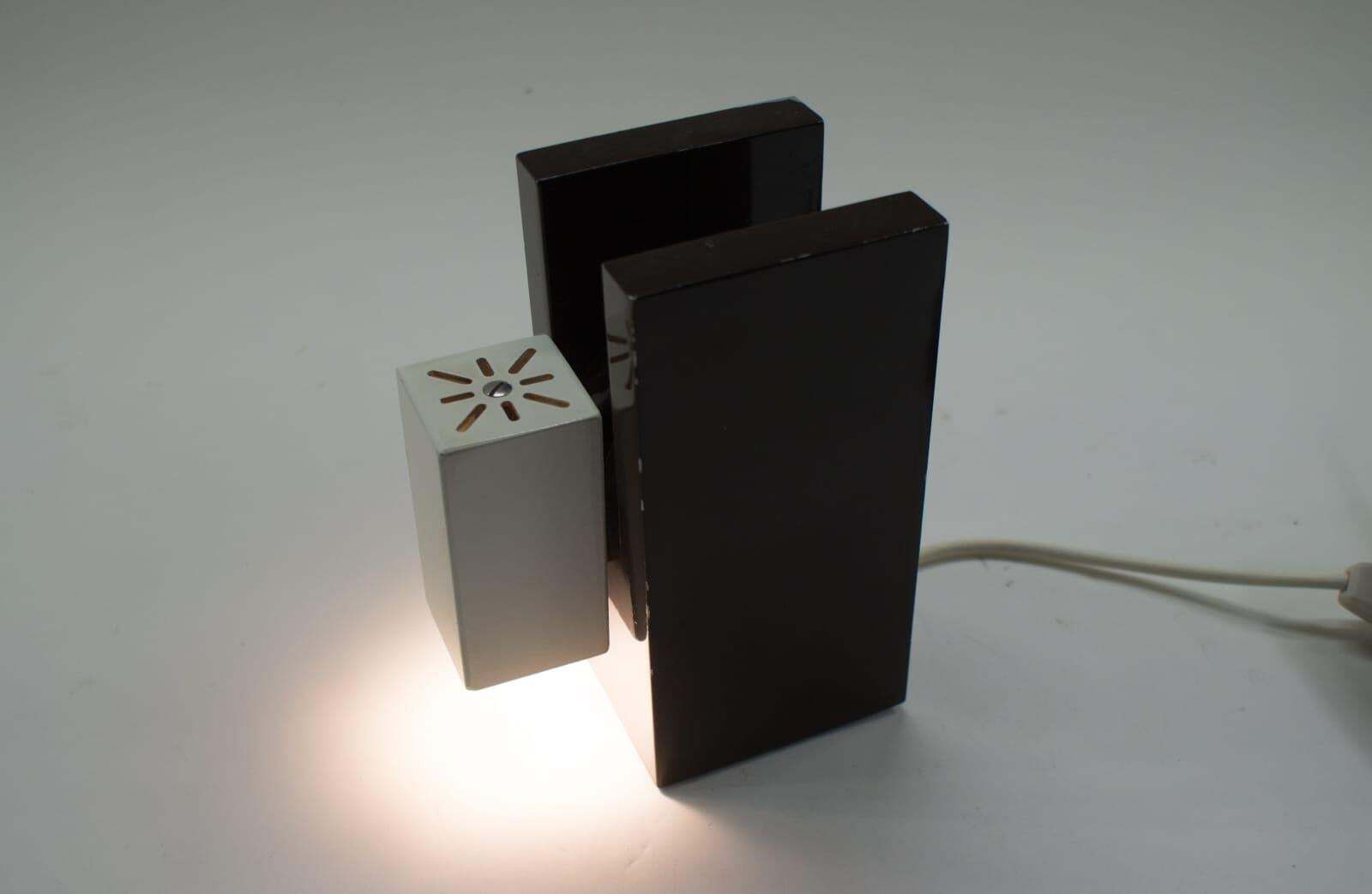 Extremely Rare F.A.A.I. Arredo Prisma Table Lamps Or Wall Lamp Cremona, Italy photo 679.0