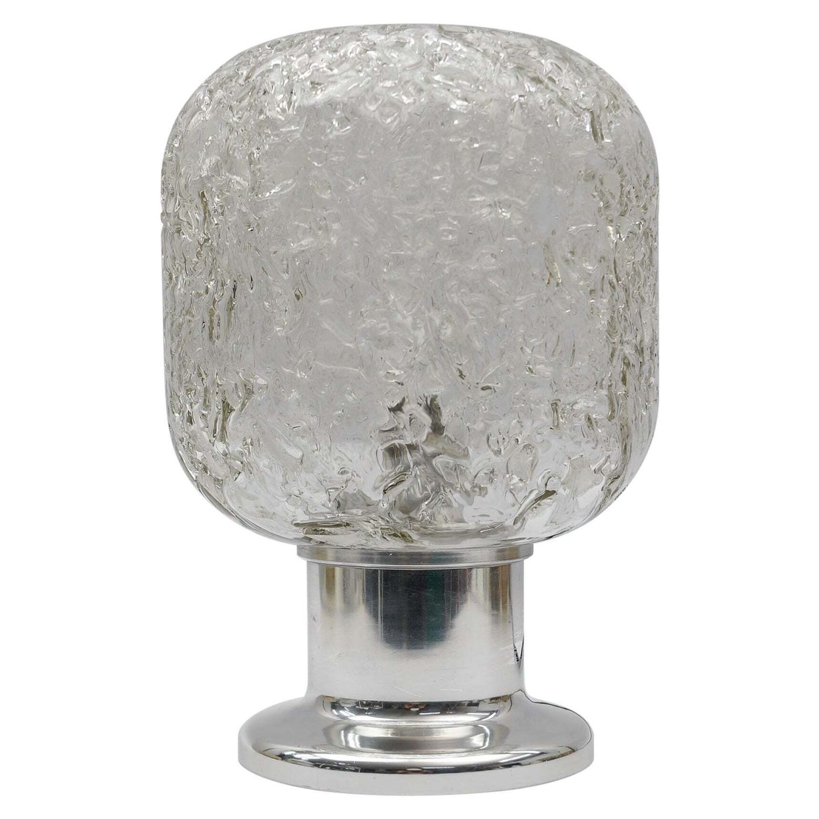Lovely Mid Century Modern Blown Murano Glass Table Lamp By Doria, 1960s Germany