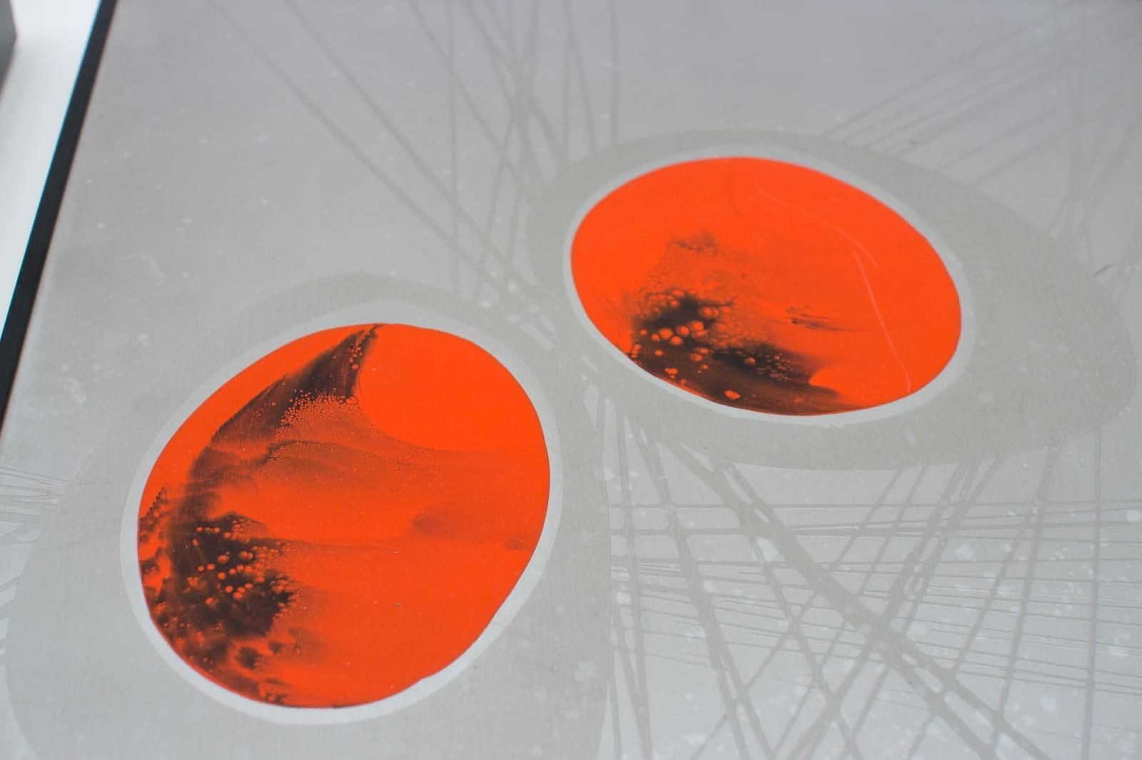 2x Unique Aluminium Mural With Enamel By Jung 1977, Germany photo 1019.0