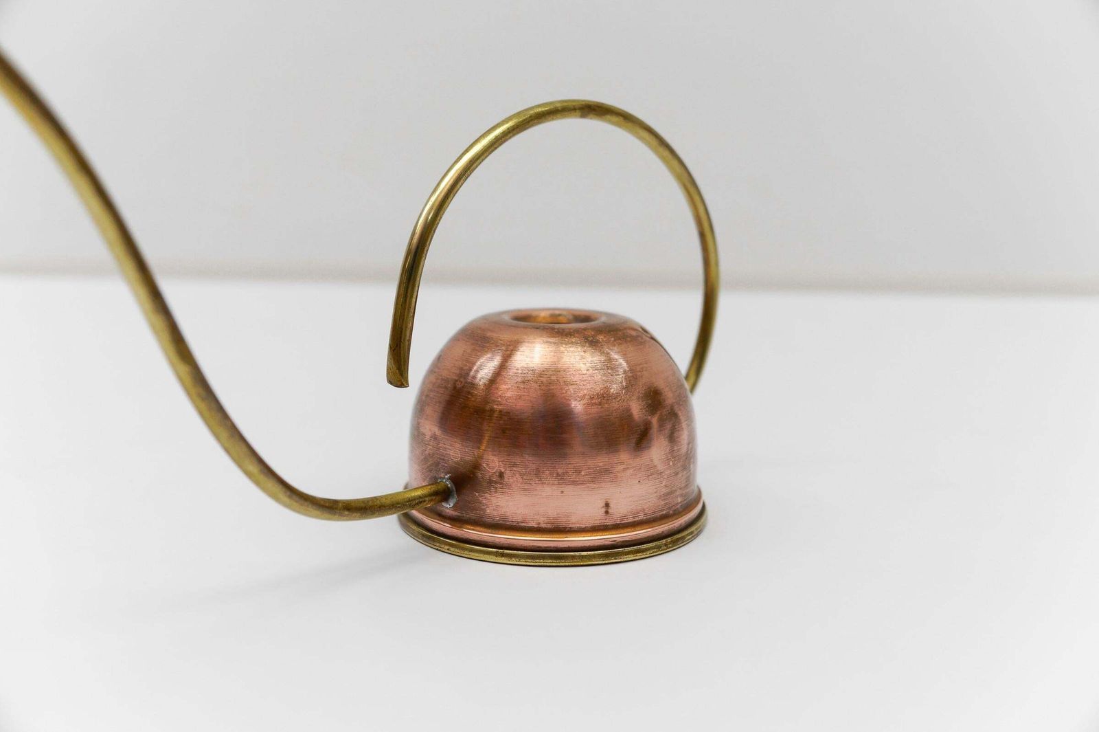 Rare Lovely Brass And Copper Watering Can, 1950s Austria photo vinterior