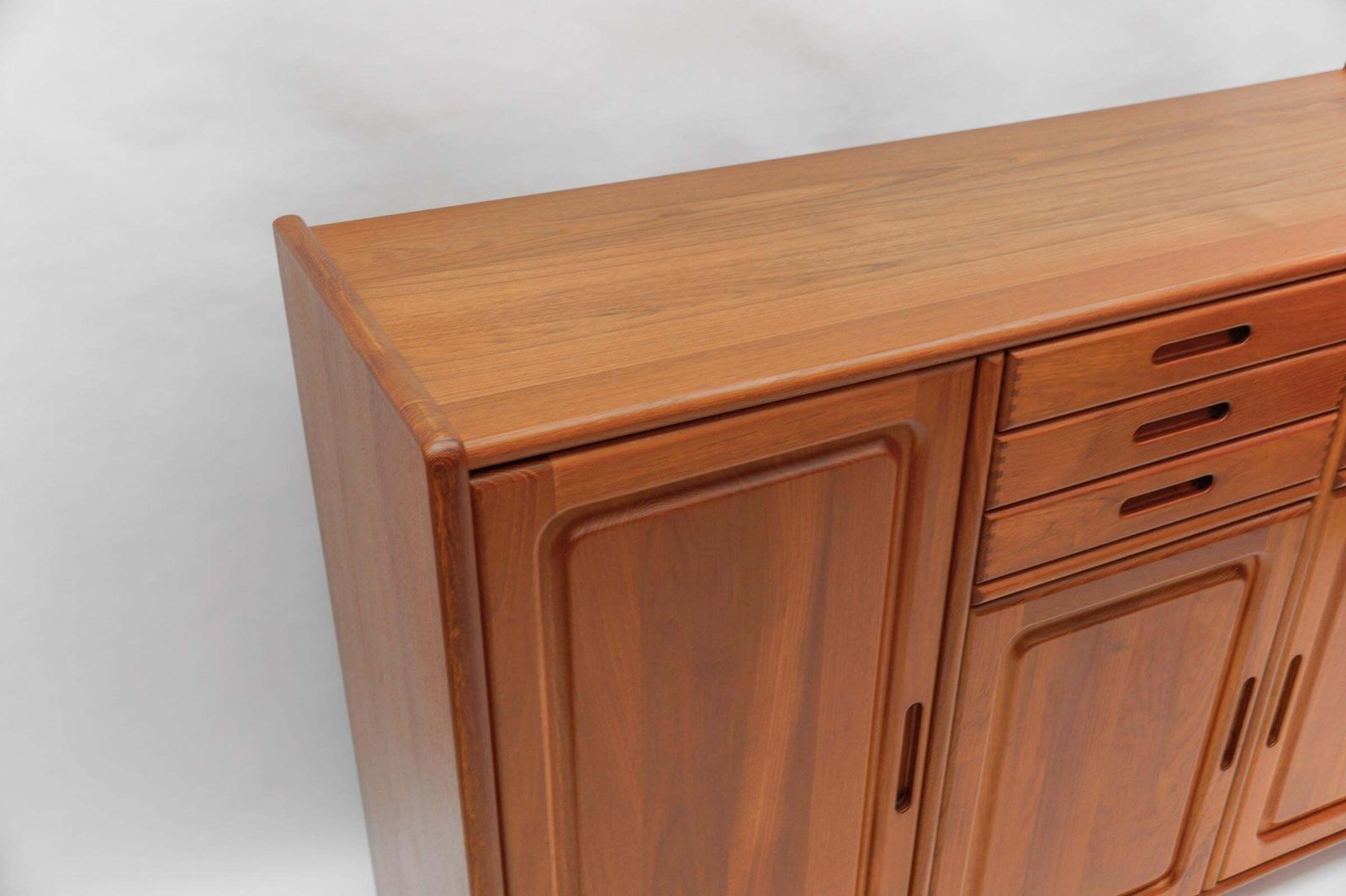 Furniture Large Mid Century Modern Scandinavian Teak Wood Commode / Sideboard, 1960s photo