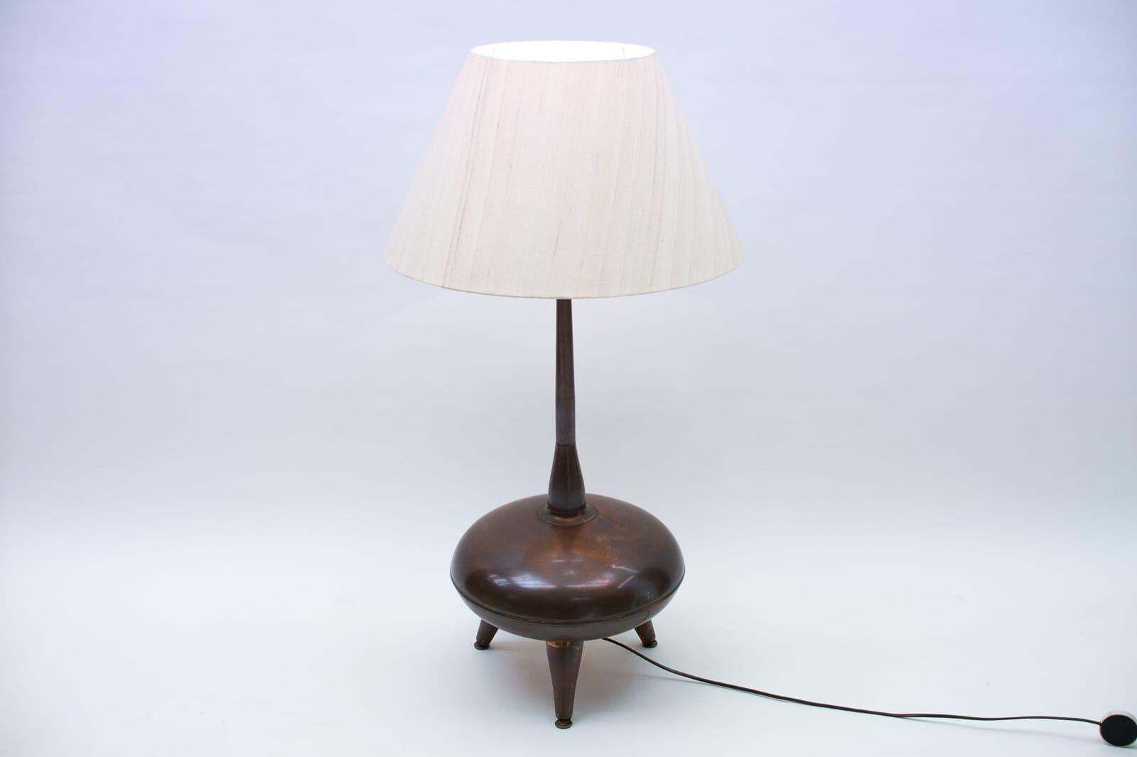 Very Rare Handmade Copper Floor Lamp From R.S.A., South Africa, 1970s photo 1529.0