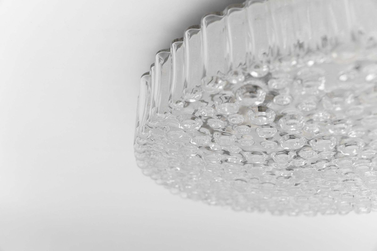 1 Of 2 Huge Bubble Glass Flush Mount By Staff Leuchten, 1960s Germany photo vintage