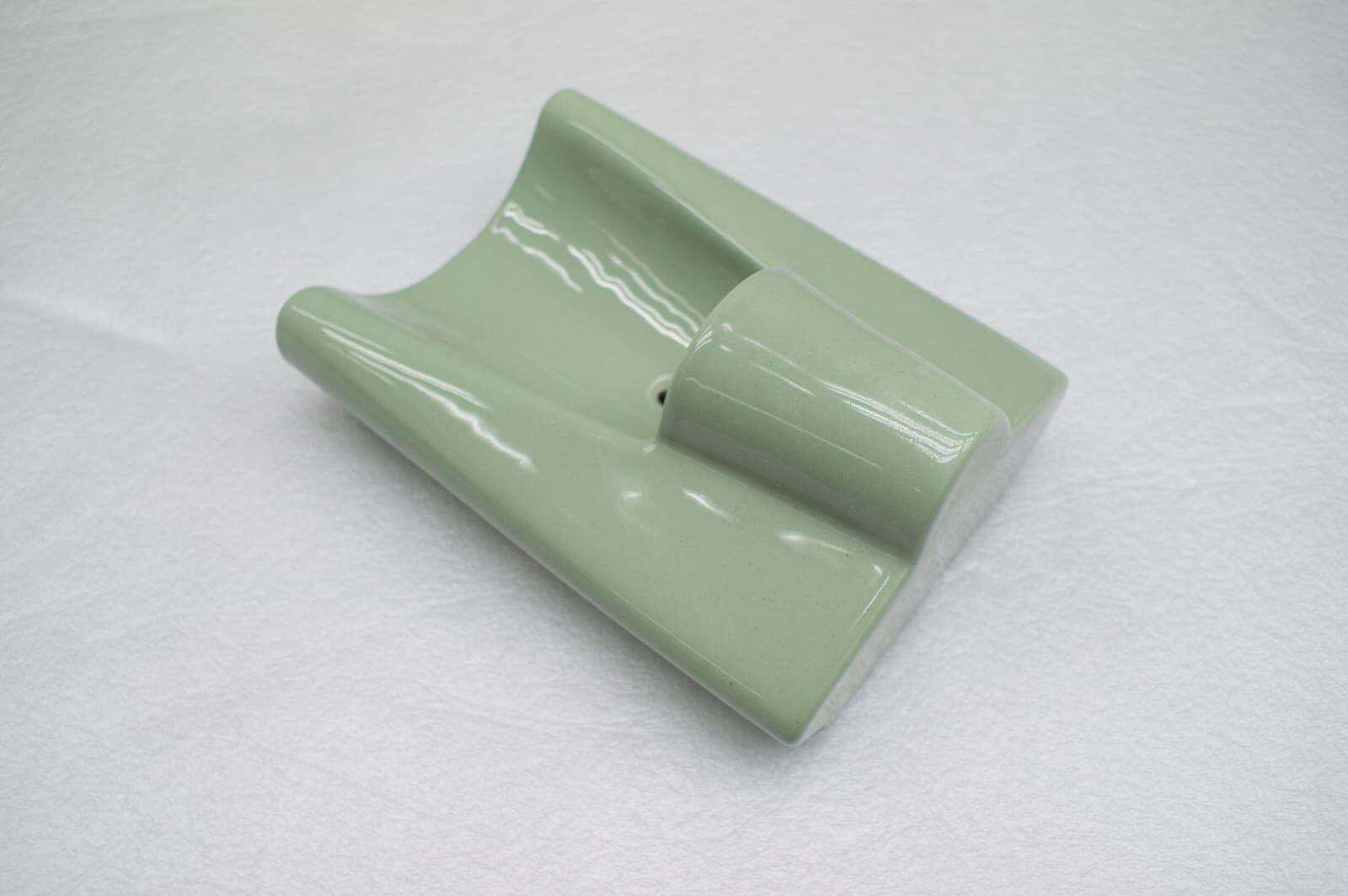 Very Rare Green Wilhelm Wagenfeld Wall Light For Lindner Leuchten Model No. 6454 photo for sale