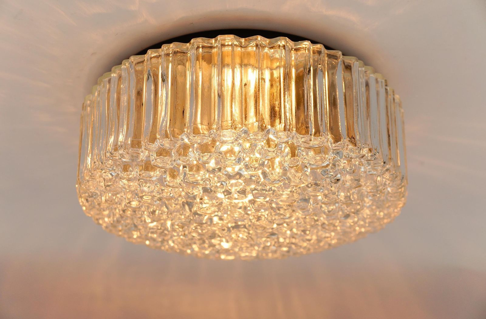 1. Of 2 Lovely Bubble Glass Flush Mount Lamp By Helena Tynell For Limburg photo 722.0