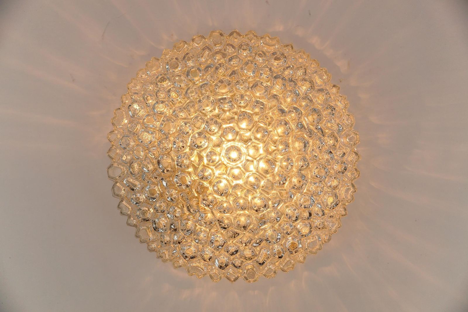 1. Of 2 Lovely Bubble Glass Flush Mount Lamp By Helena Tynell For Limburg photo buy