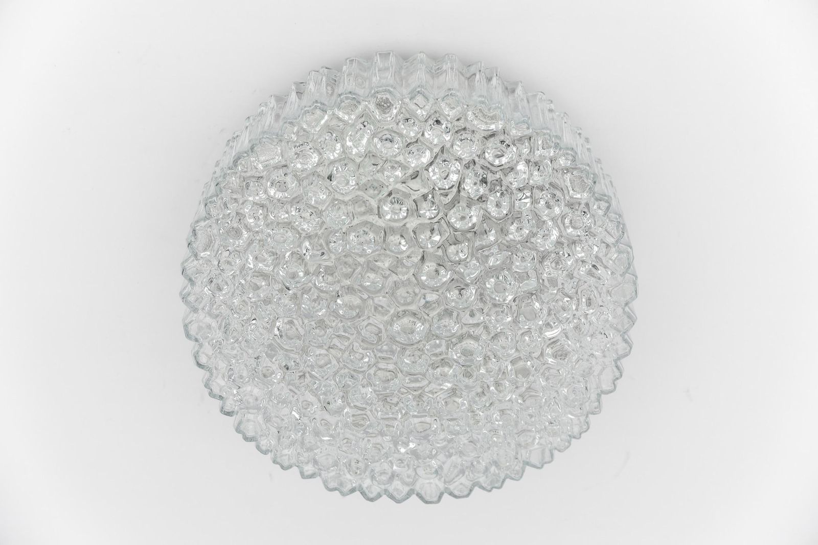 photo for sale 1. Of 2 Lovely Bubble Glass Flush Mount Lamp By Helena Tynell For Limburg