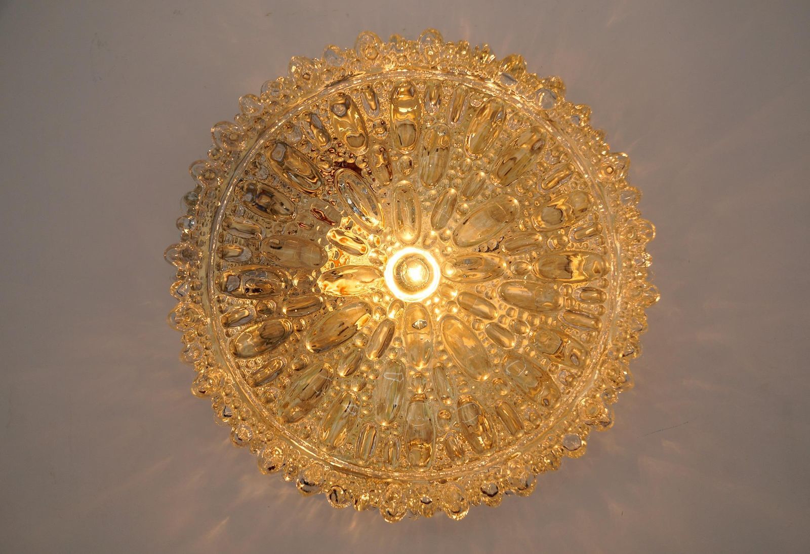 1. Of 2 Bubble Glass Wall Lamp / Flush Mount By Limburg, 1960s Germany photo 637.0