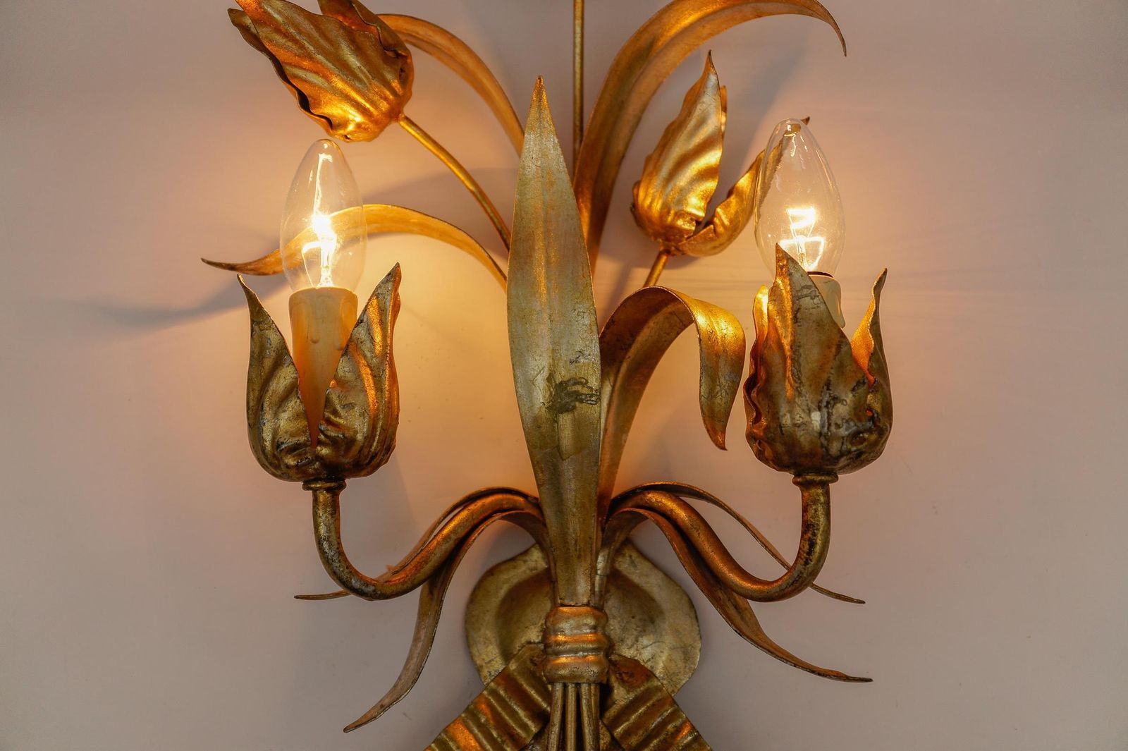 photo vinterior Pair Of Lucienne Monique "Scandicci" Fireenze Wall Lights Wall Lamp Italy 1970s