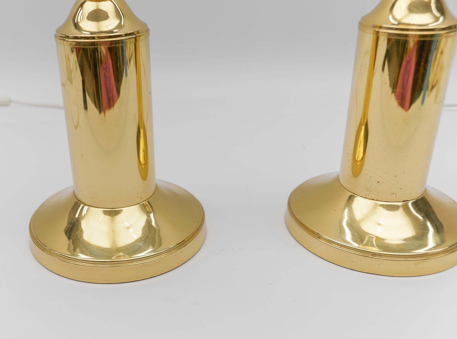 photo furniture Pair Of Mid Century Modern Brass Table Lamp Bases, 1960s