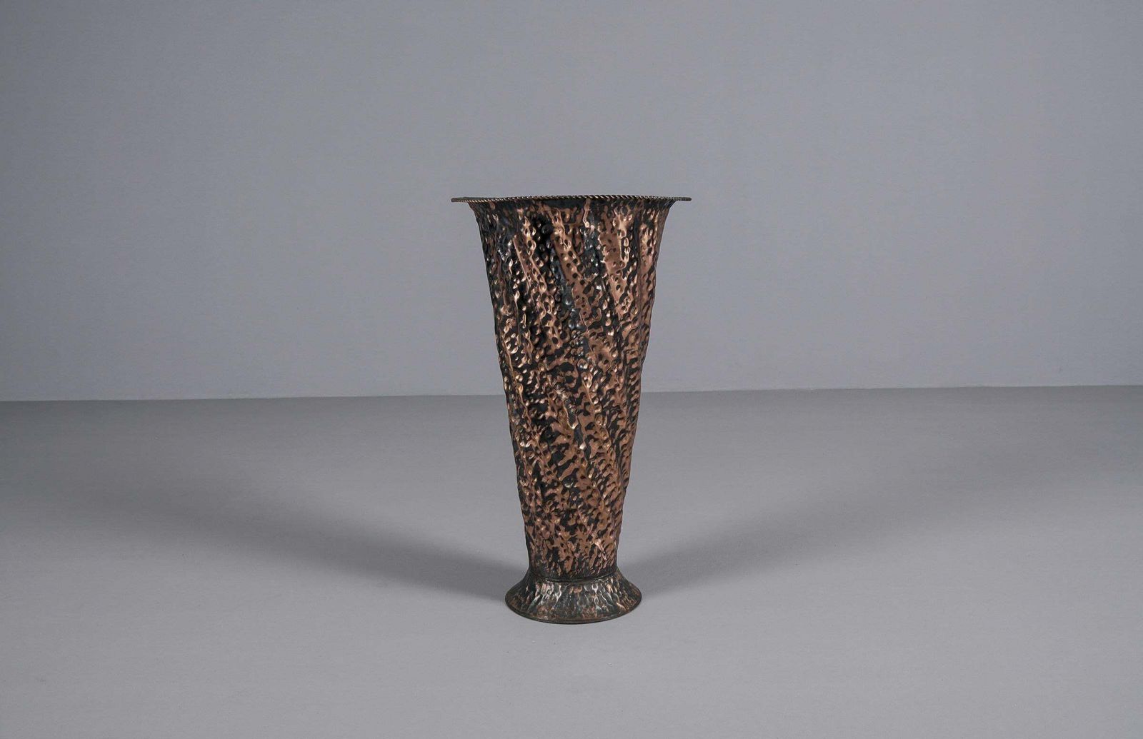 Handmade Hammered Umbrella Stand In Copper, 1960s Austria photo 722.0