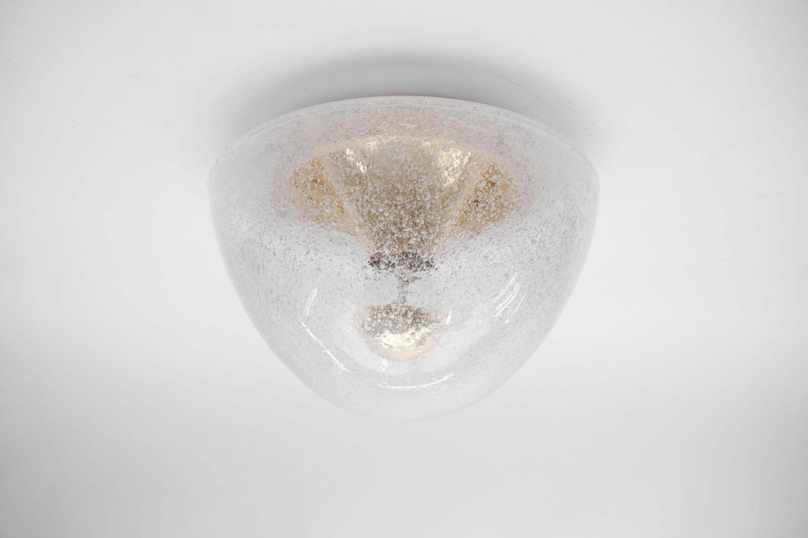 1 Of 4 Mushroom Shaped Glass Lamp In Gold, Germany 1960s photo buy
