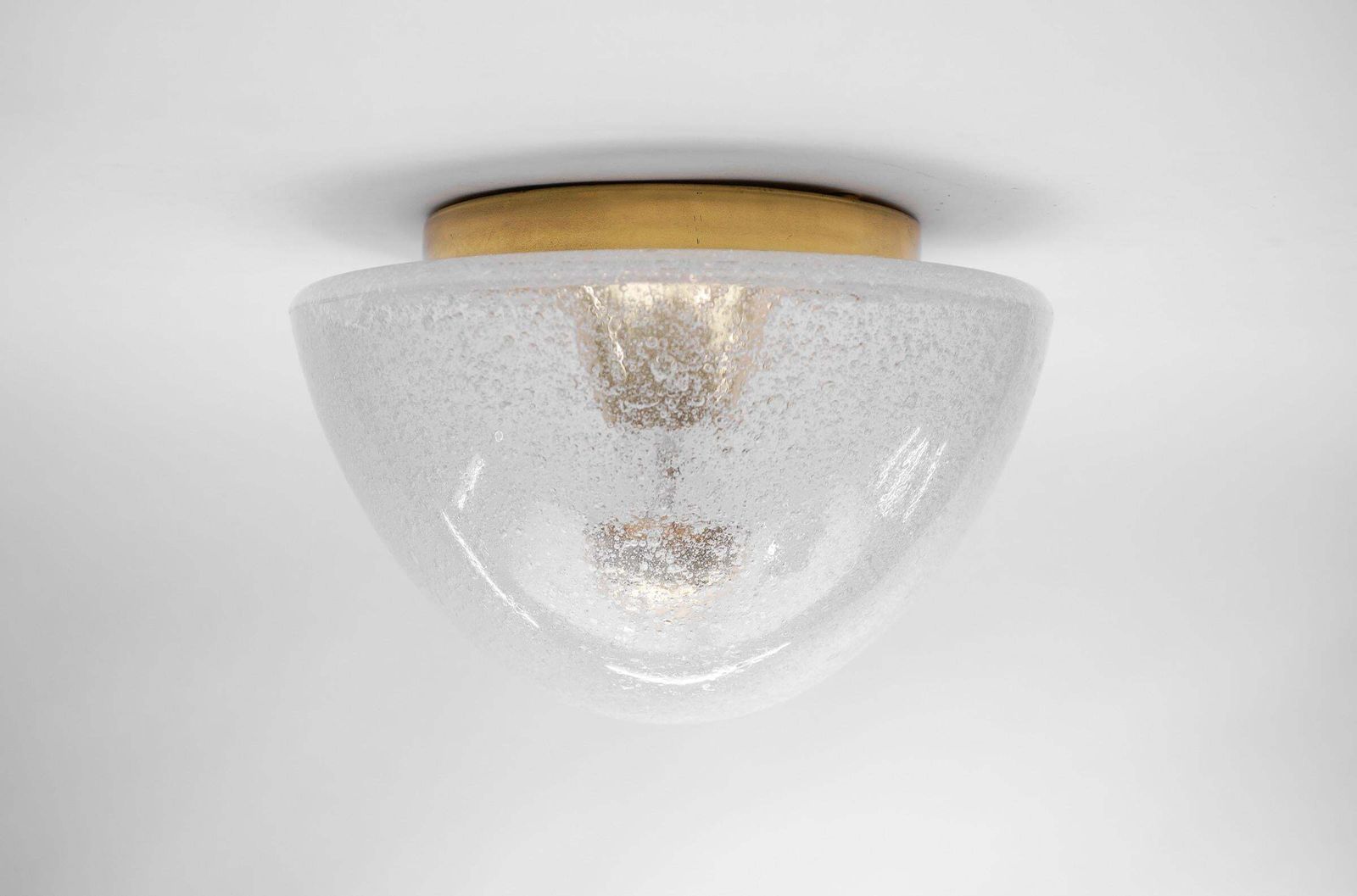 photo furniture 1 Of 4 Mushroom Shaped Glass Lamp In Gold, Germany 1960s