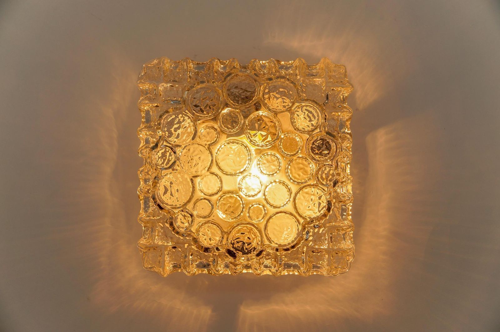 1. Of 2 Clear Bubble Glass Mount Lamp Helena Tynell, Germany 1960s photo furniture