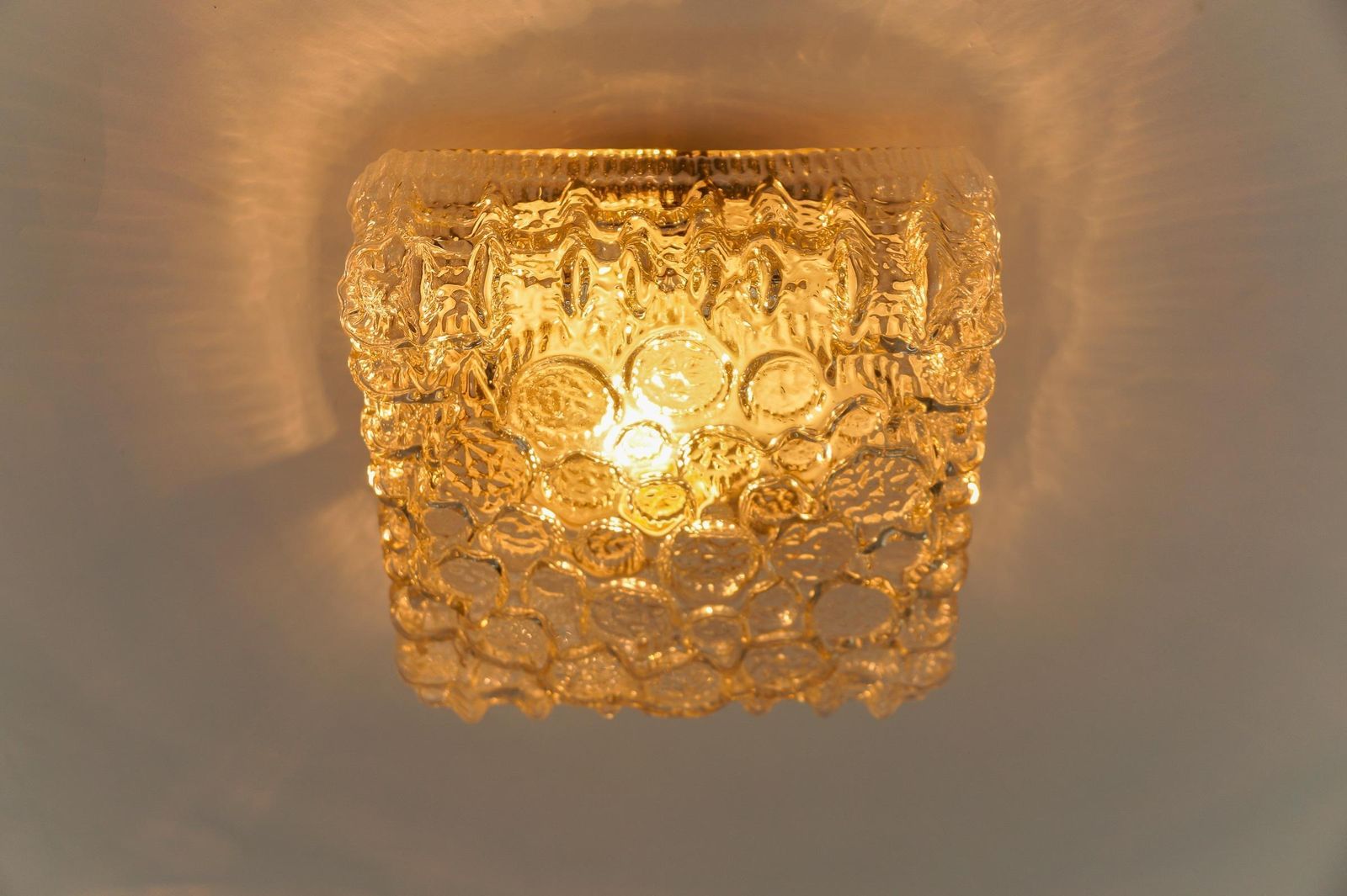 1. Of 2 Clear Bubble Glass Mount Lamp Helena Tynell, Germany 1960s photo Lighting