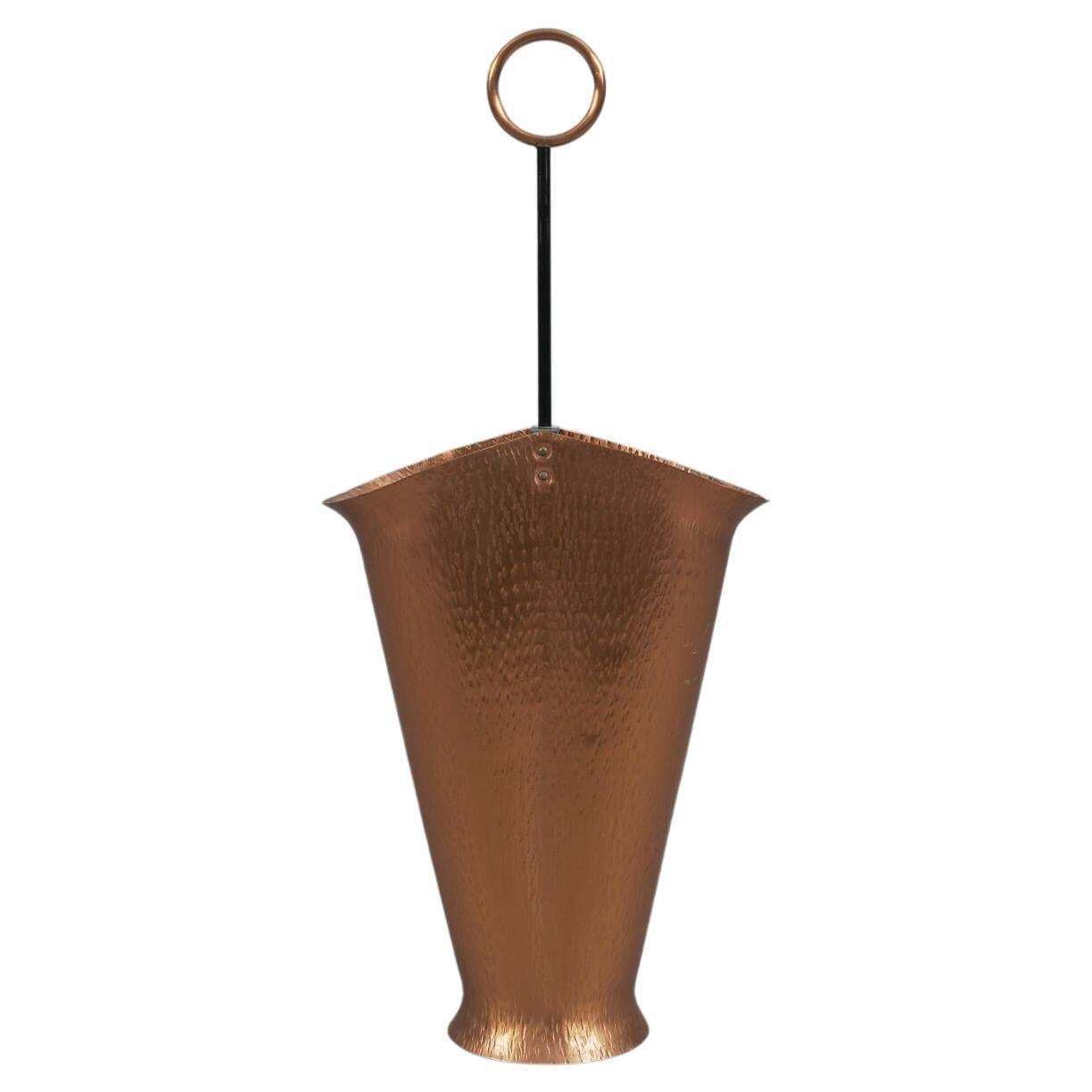 Handmade Umbrella Stand In Copper And Brass, 1960s, Austria