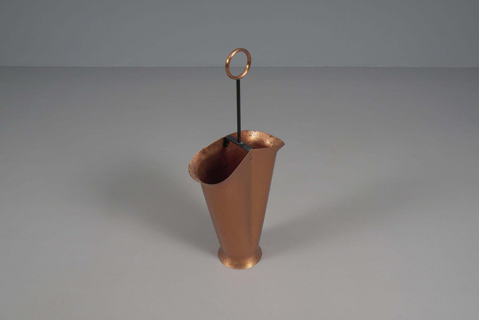 Handmade Umbrella Stand In Copper And Brass, 1960s, Austria photo vinterior