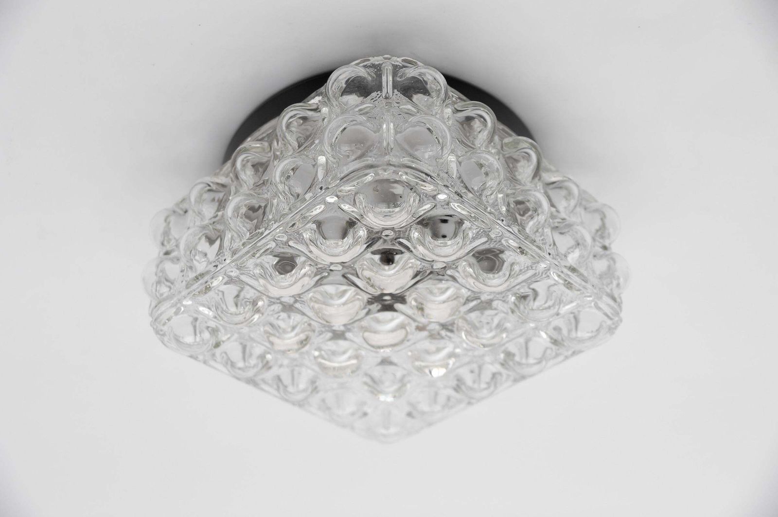 1 Of 2 Clear Bubble Glass Flush Mount Lamp By Helena Tynell, Germany 1960s photo furniture