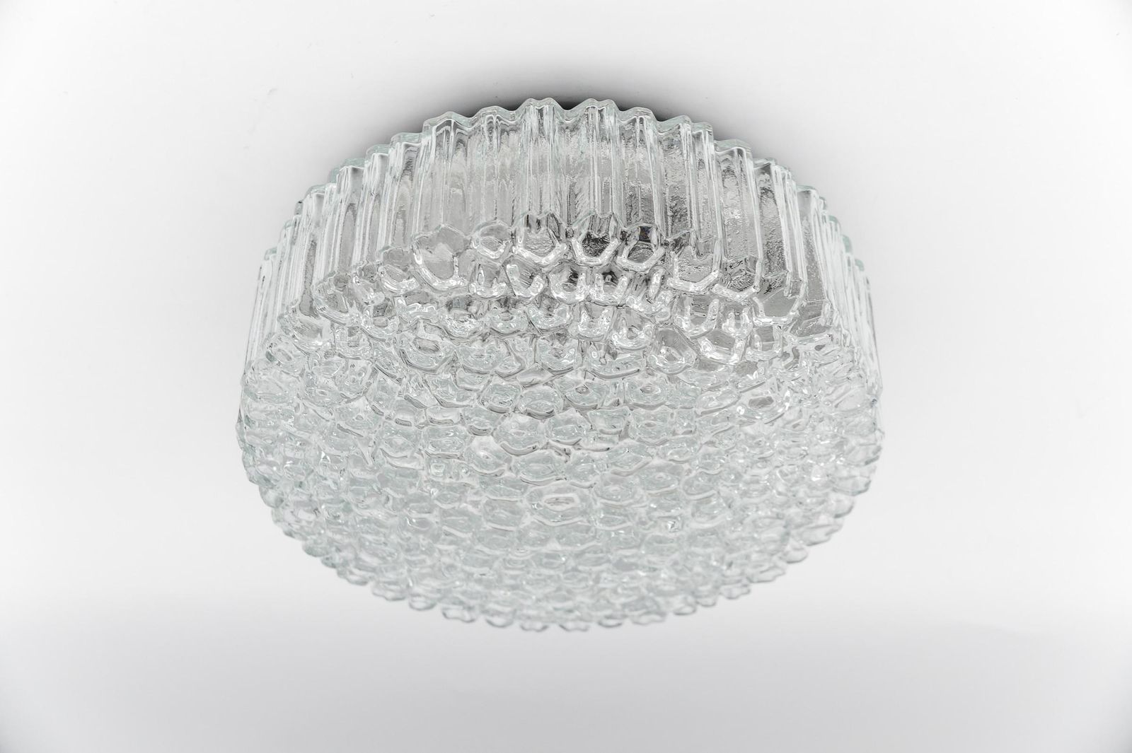 1. Of 2 Lovely Large Bubble Glass Flush Mount Lamp By Helena Tynell For Limburg photo furniture