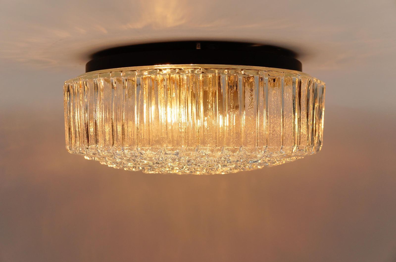 1. Of 2 Lovely Large Bubble Glass Flush Mount Lamp By Helena Tynell For Limburg photo buy