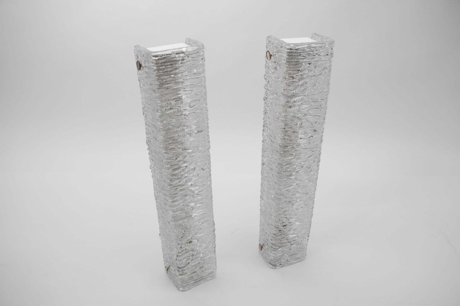 1870.0 Set Of 2 Huge Glass Sconces From Kaiser Leuchten, 1960s Germany photo