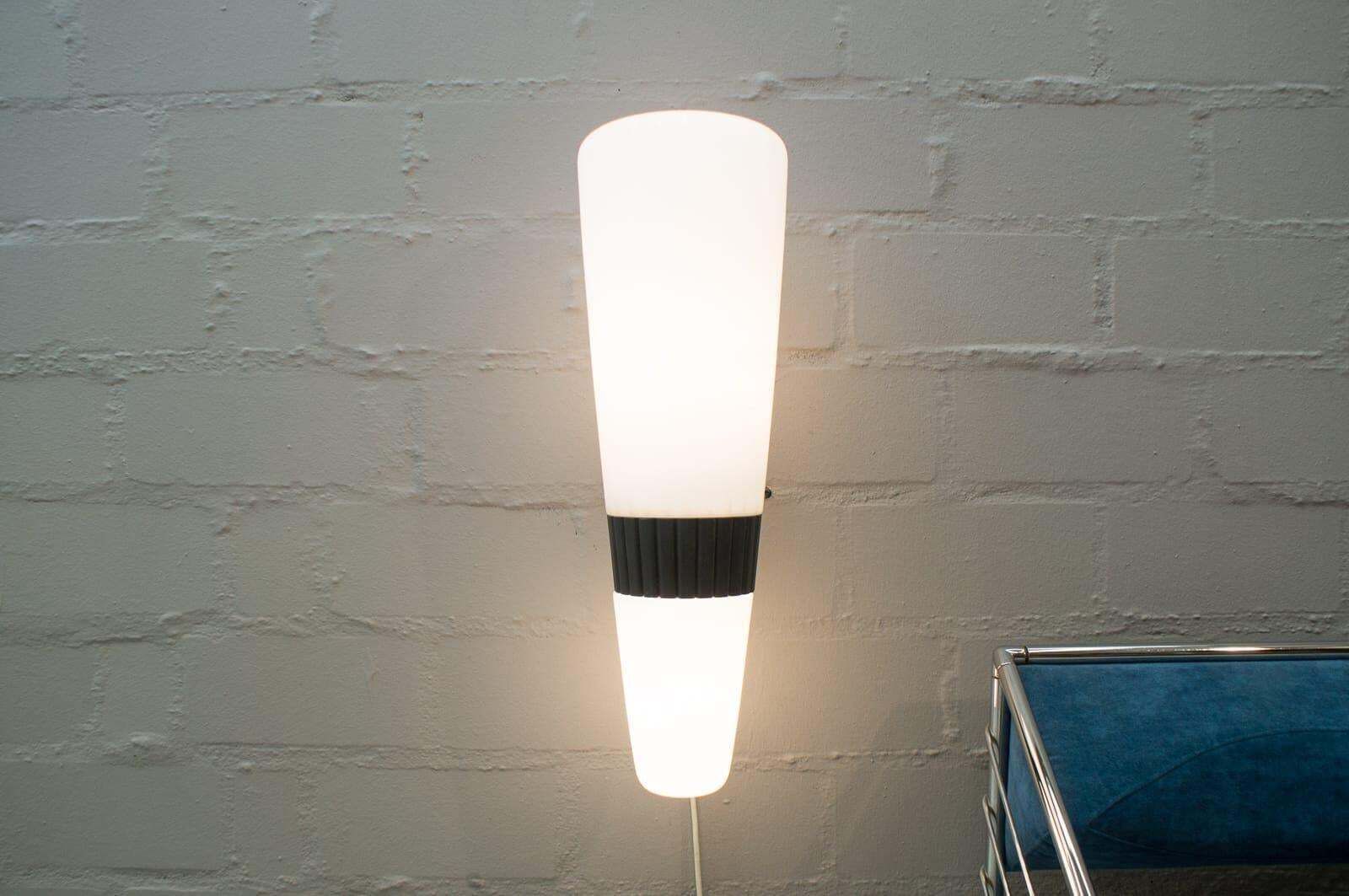 Large Midcentury Outdoor Aluminium Casting And Glass Wall Light, 1960s photo Garden Lighting