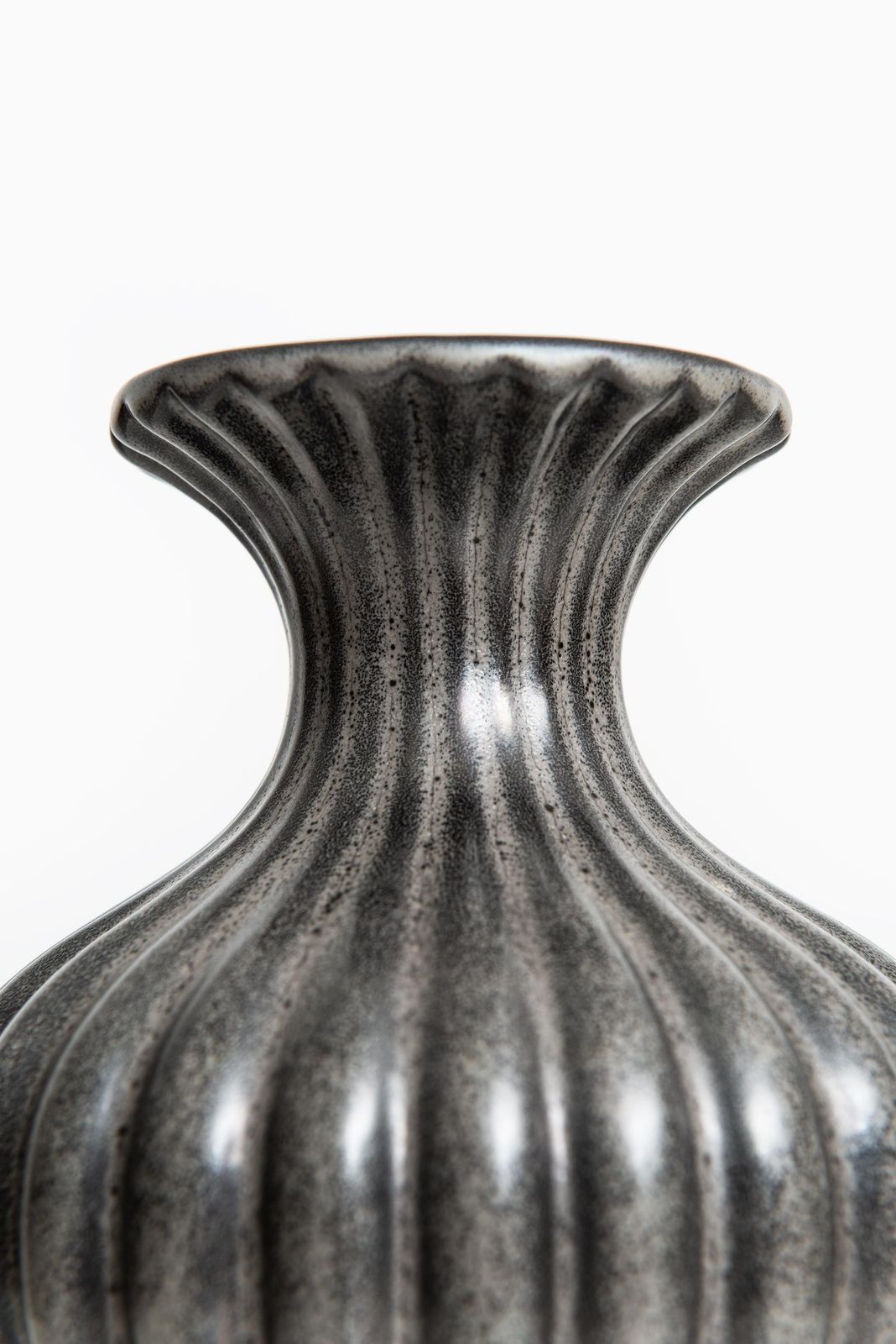 Ewald Dahlskog Ceramic Vase Produced By Bobergs Fajansfabrik In Sweden photo for sale