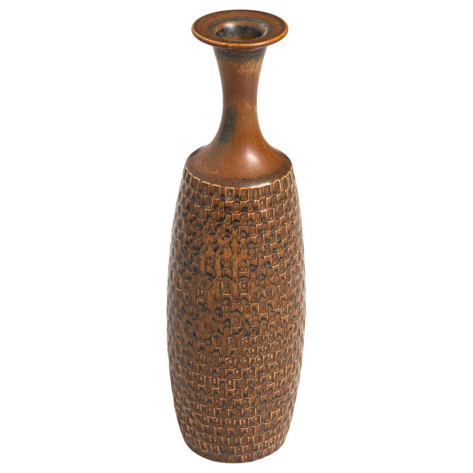 Stig Lindberg Ceramic Vase Produced By Gustavsberg In Sweden