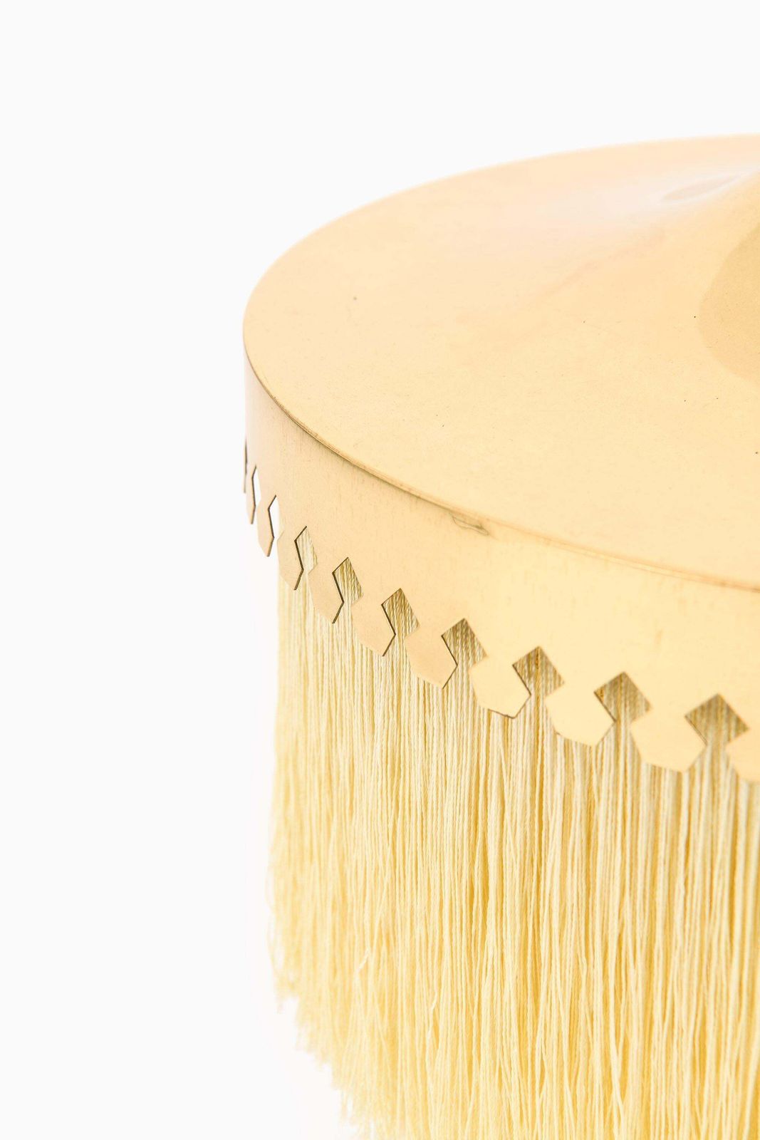 Ceiling Lamp In Brass, Silk Fringes By Hans Agne Jakobsson, 1965 photo for sale