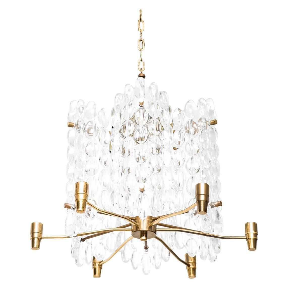 Carl Fagerlund Pair Of Ceiling Lamps By Orrefors In Sweden