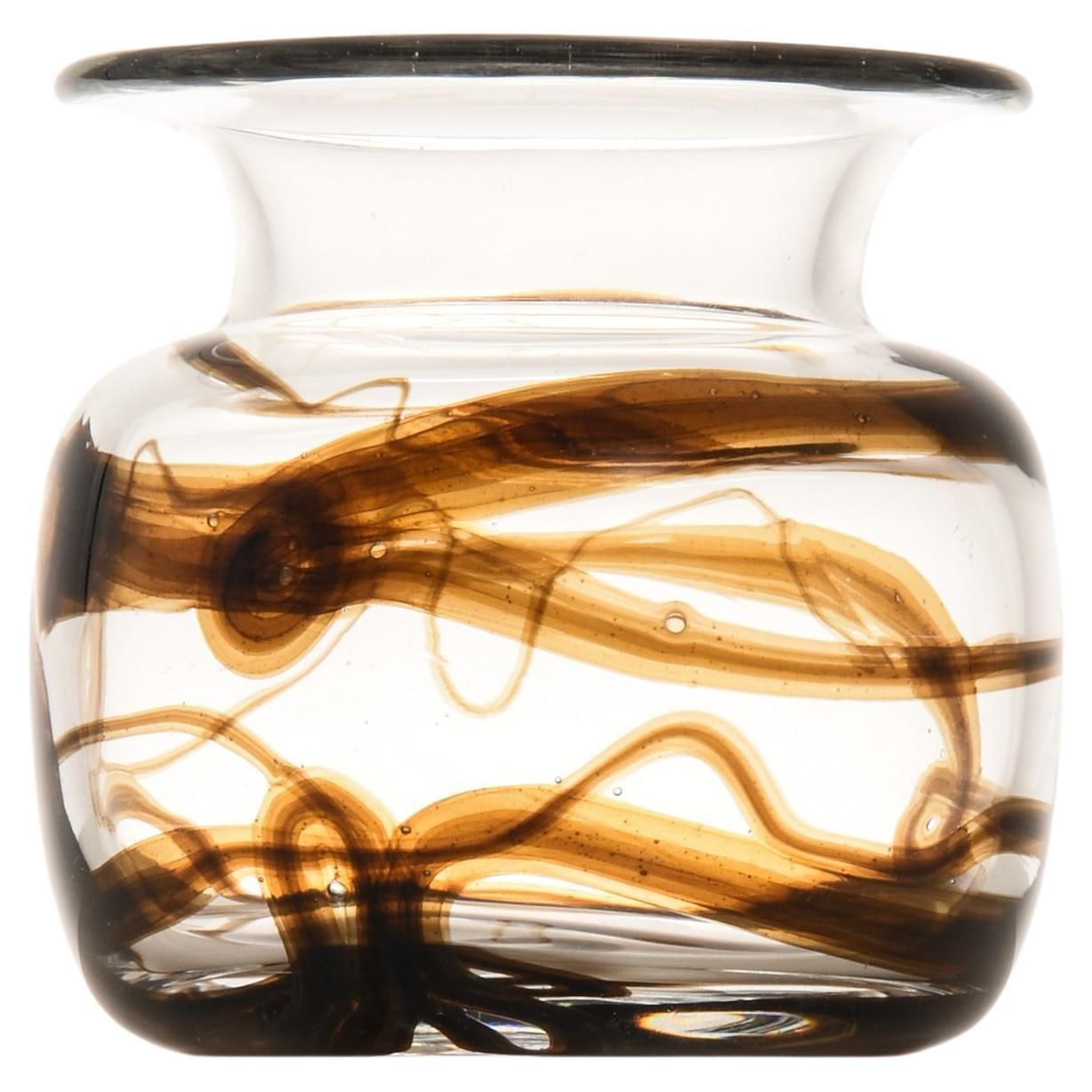 ‘Tundra’ Glass Vase By Michael Bang, 1970's