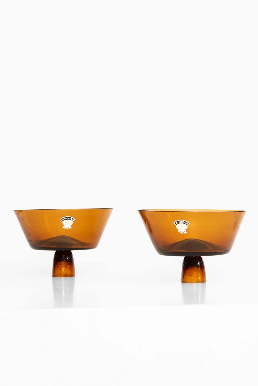 Bengt Edenfalk Candlesticks / Vases Produced By Skruf In Sweden photo for sale