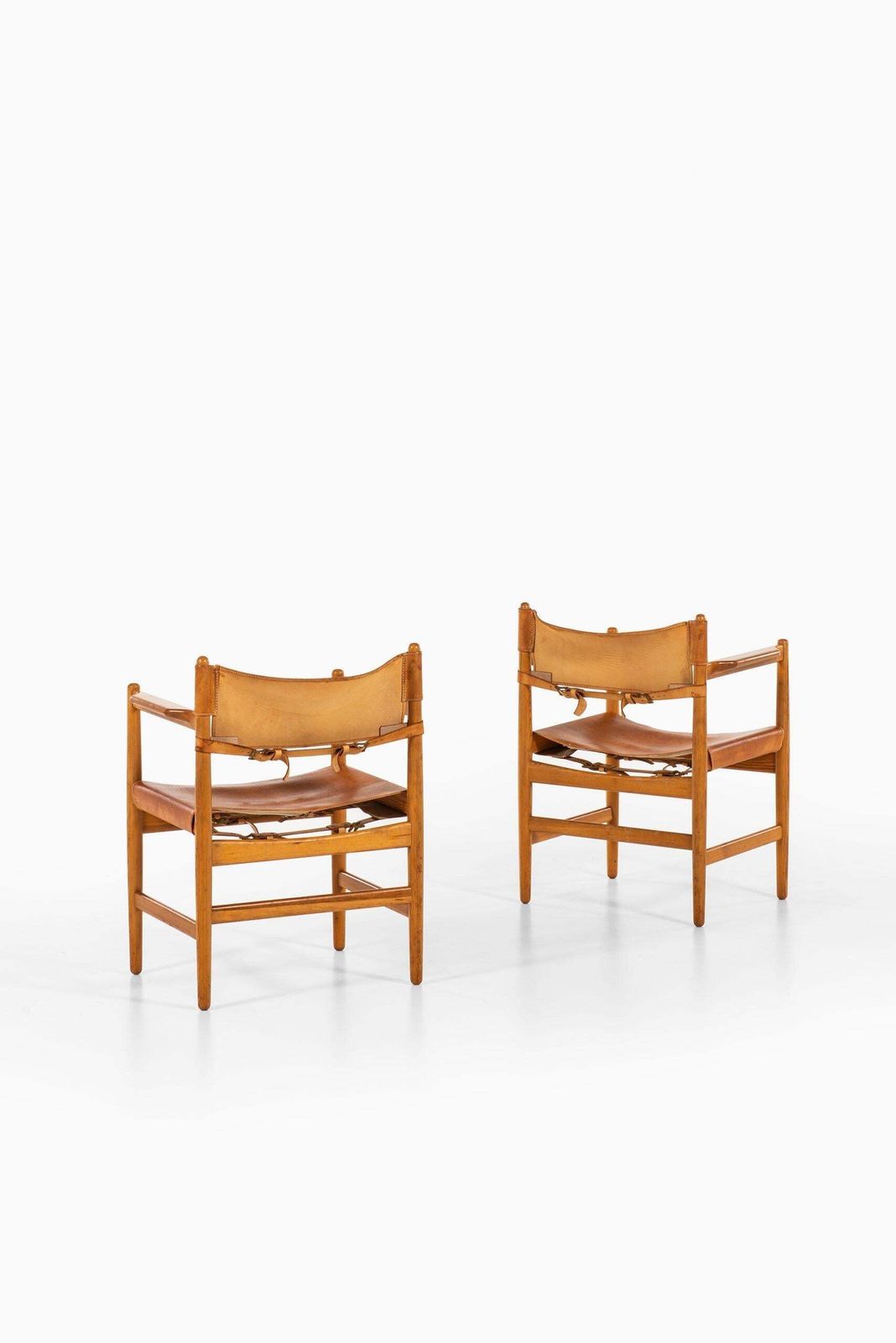 Furniture Børge Mogensen Armchairs / Chairs Produced By Svensk Fur In Sweden photo