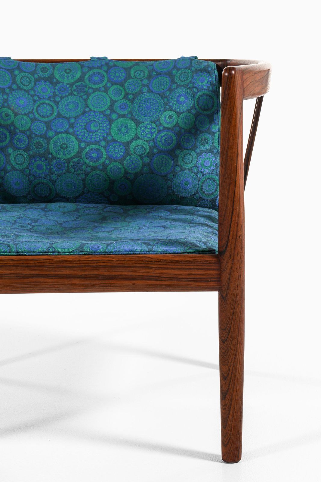 Easy Chairs In Rosewood And Original Fabric By Illum Wikkelsø, 1964 photo 7644.0