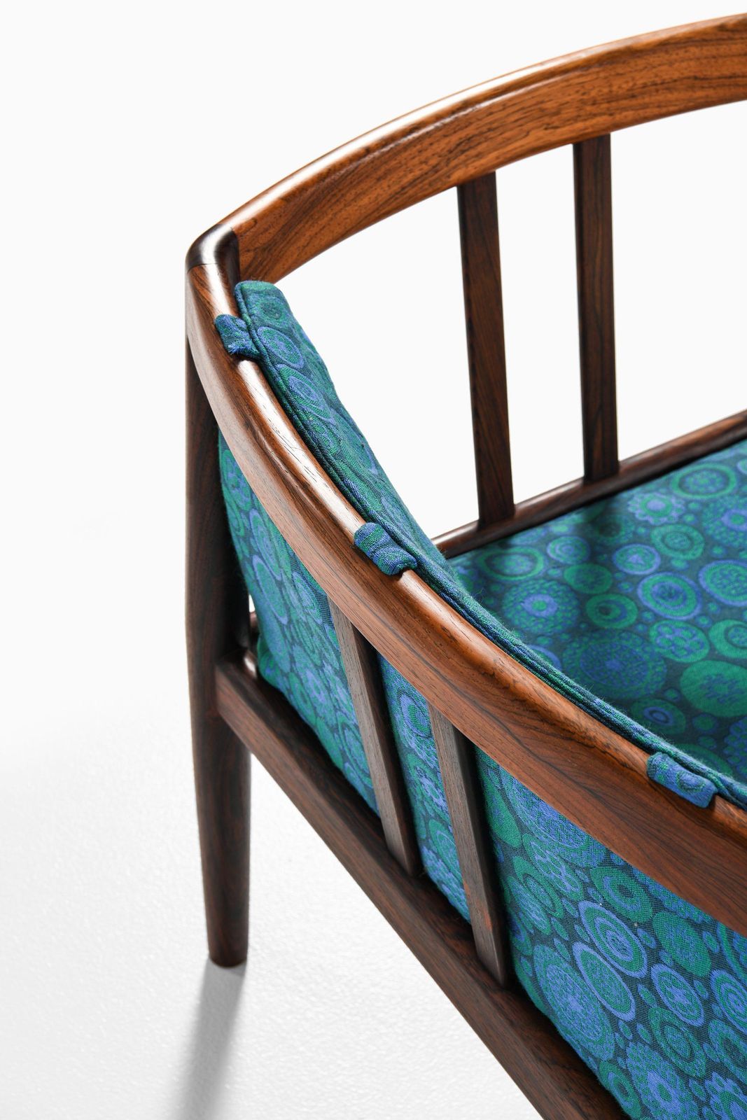 Easy Chairs In Rosewood And Original Fabric By Illum Wikkelsø, 1964 photo buy