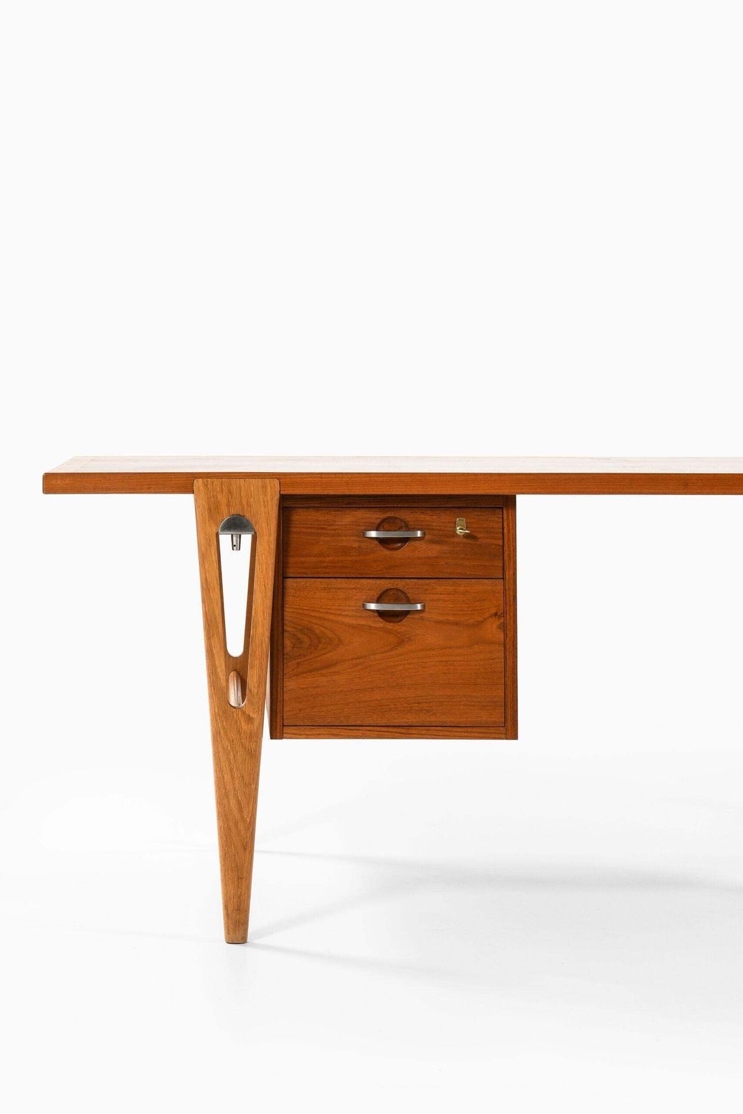 Hans Wegner Desk Produced By Cabinetmaker Johannes Hansen In Denmark photo furniture