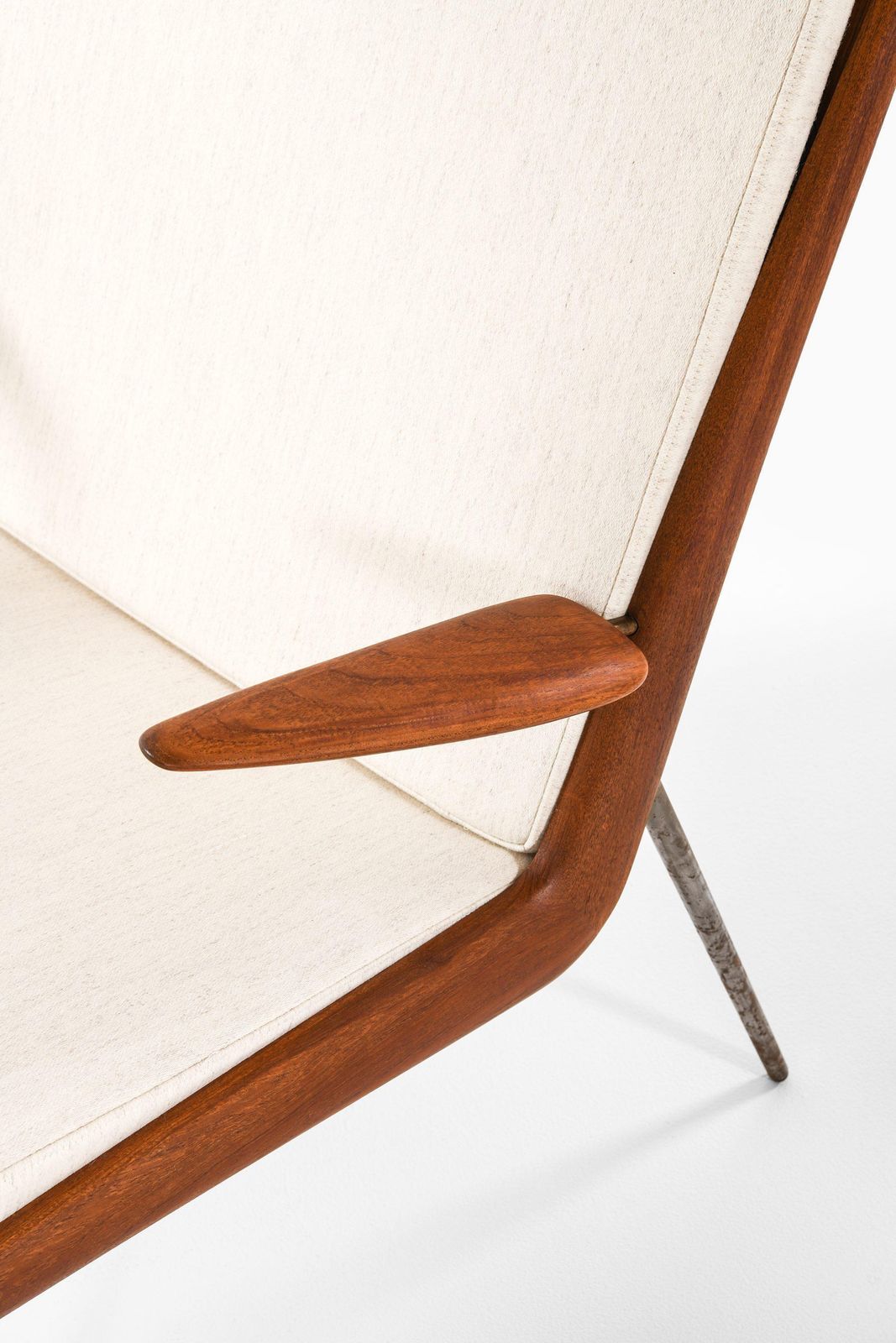 Pair Of Easy Chairs In Teak By Peter Hvidt & Orla Mølgaard Nielsen, 1950's photo vinterior