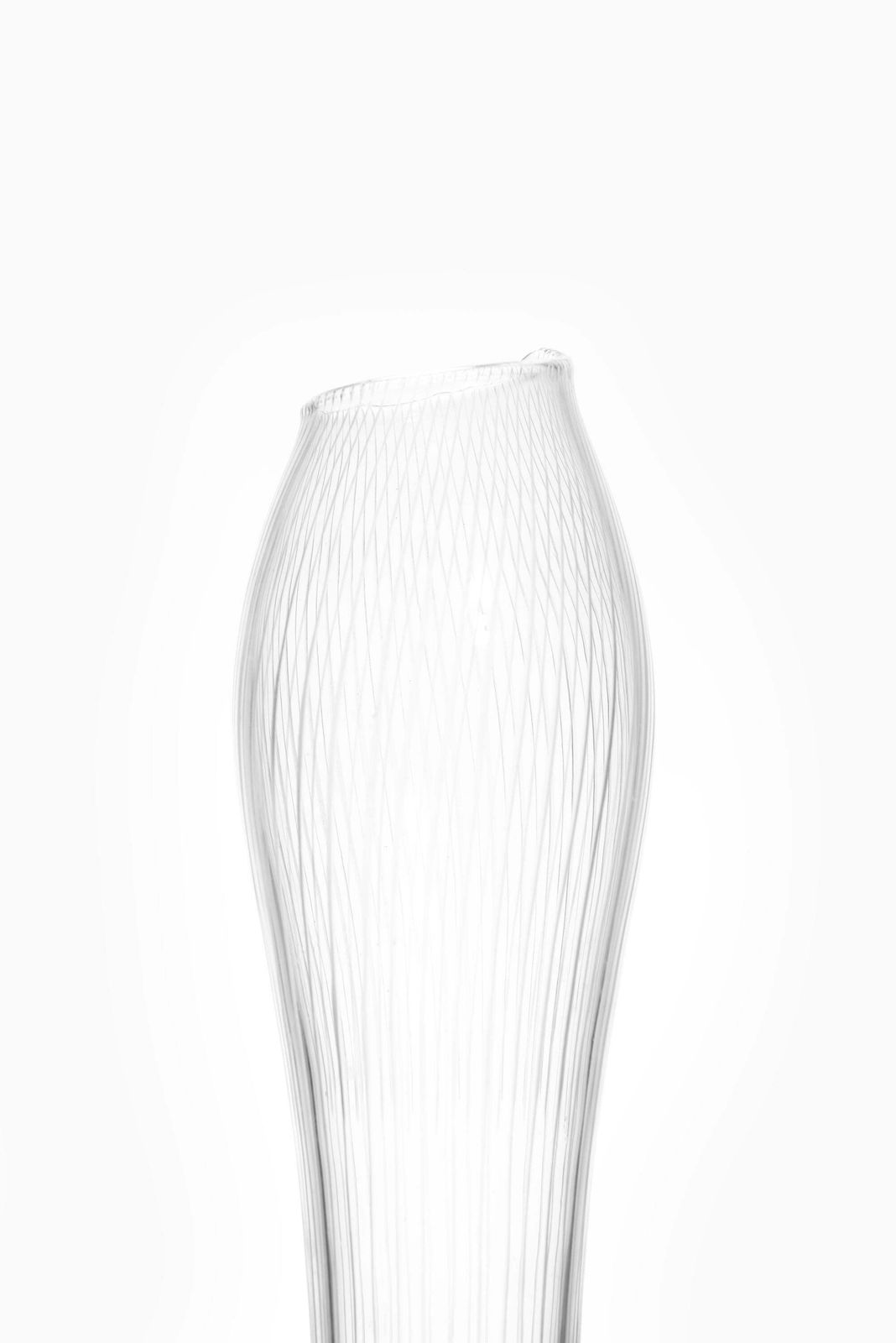 Tapio Wirkkala Glass Vase Produced By Iittala In Finland photo for sale