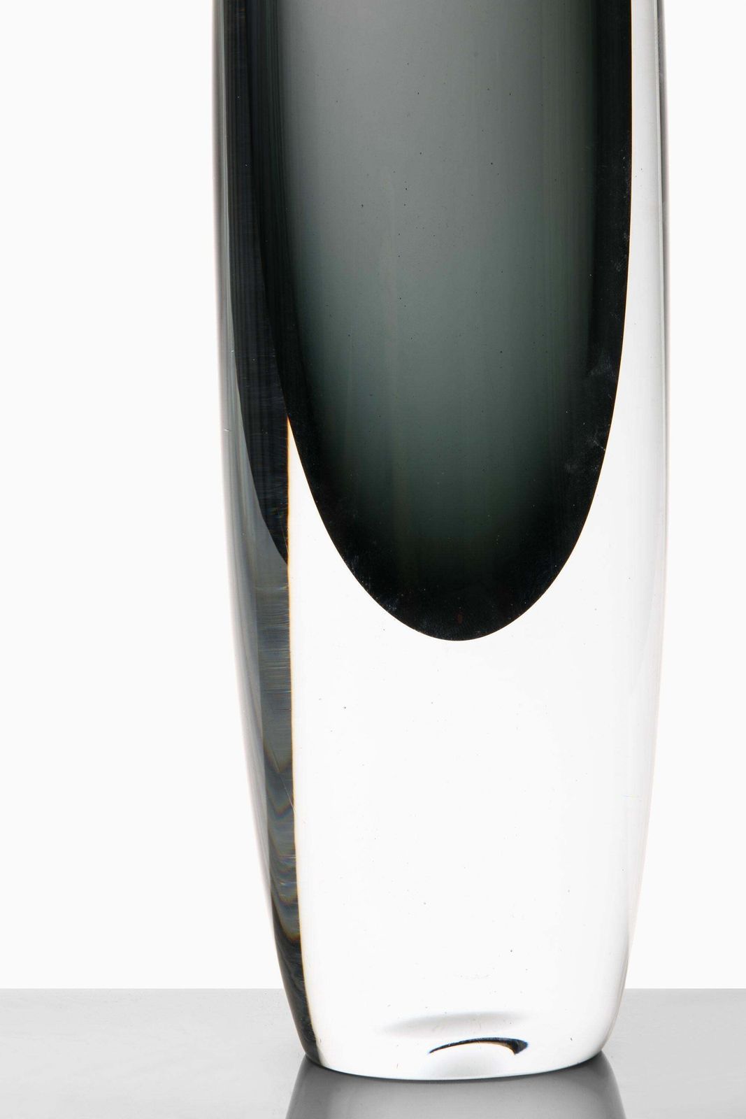 Glass Vase In Gray By Gunnar Nylund, 1950's photo Home Decor