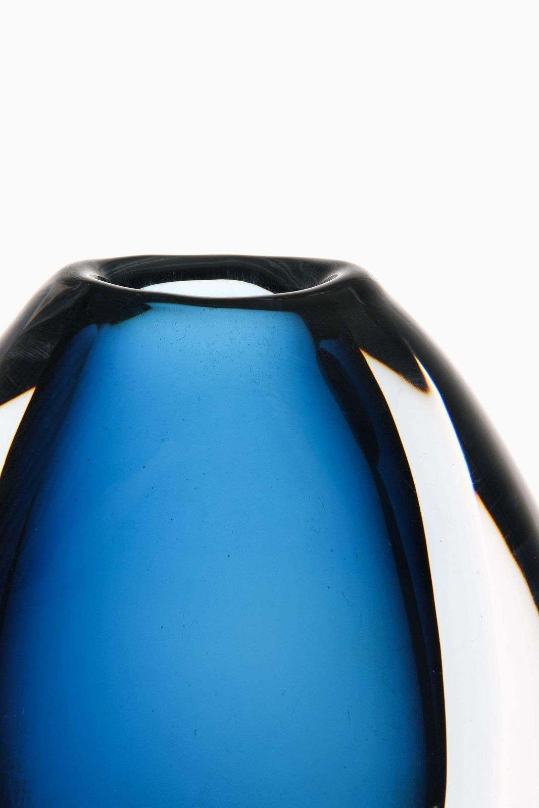 Glass Vase In Dark Blue By Vicke Lindstrand, 1960's photo furniture