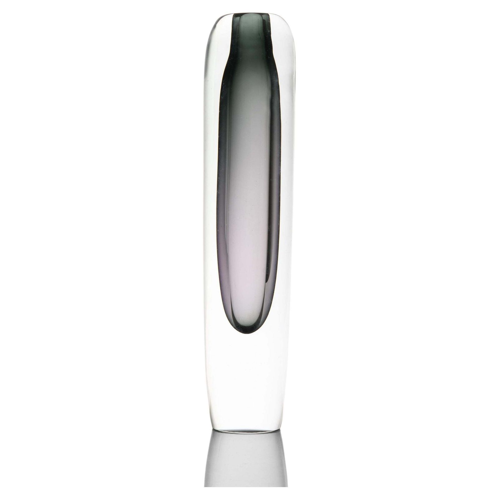 Glass Vase In Black By Gunnar Nylund, 1950's