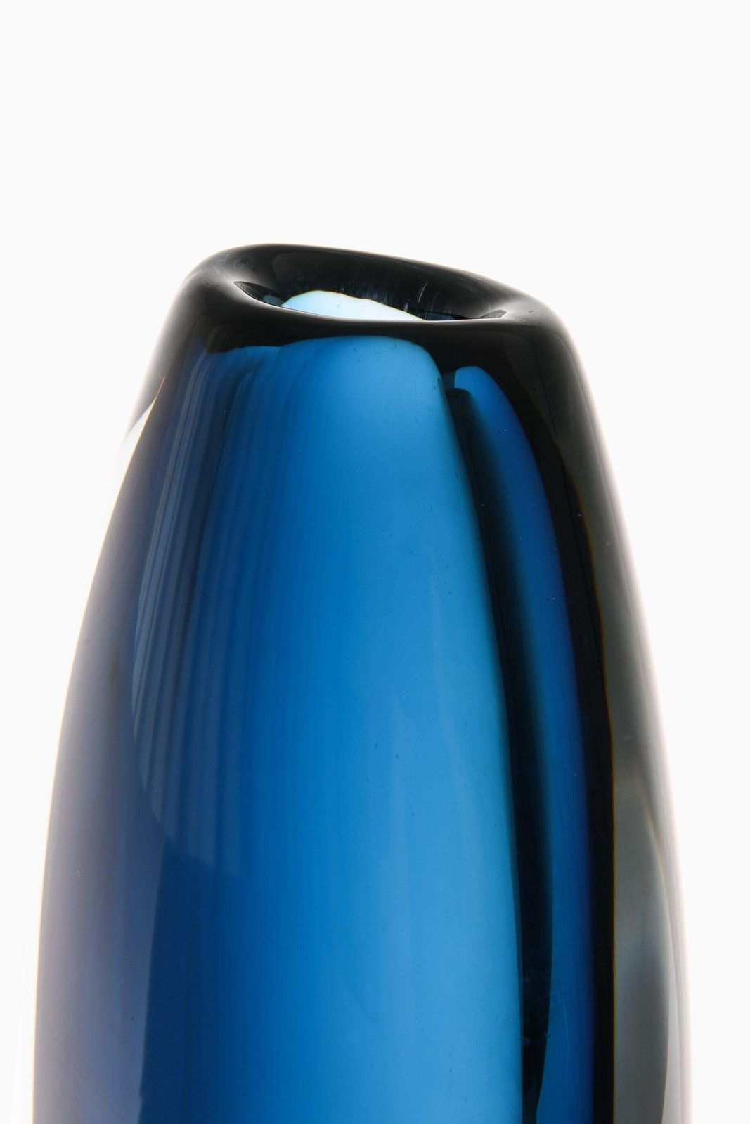 Dark Blue Glass Vase By Vicke Lindstrand, 1960's photo 2548.0